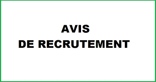 AVIS DE RECRUTEMENT